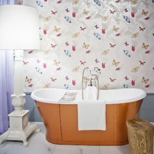 afwasbaar behangpapier badkamer